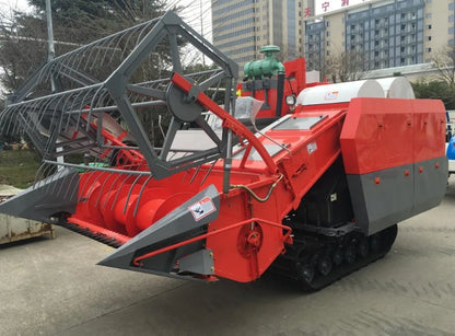 4LZ-3.5S double threshing rice and wheat combine harvester