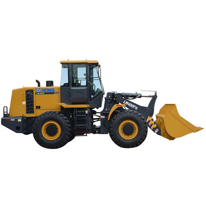 Earth moving machine wheel loader LW400FN; front end loader; 4x4 compact tractor with loader and backhoe