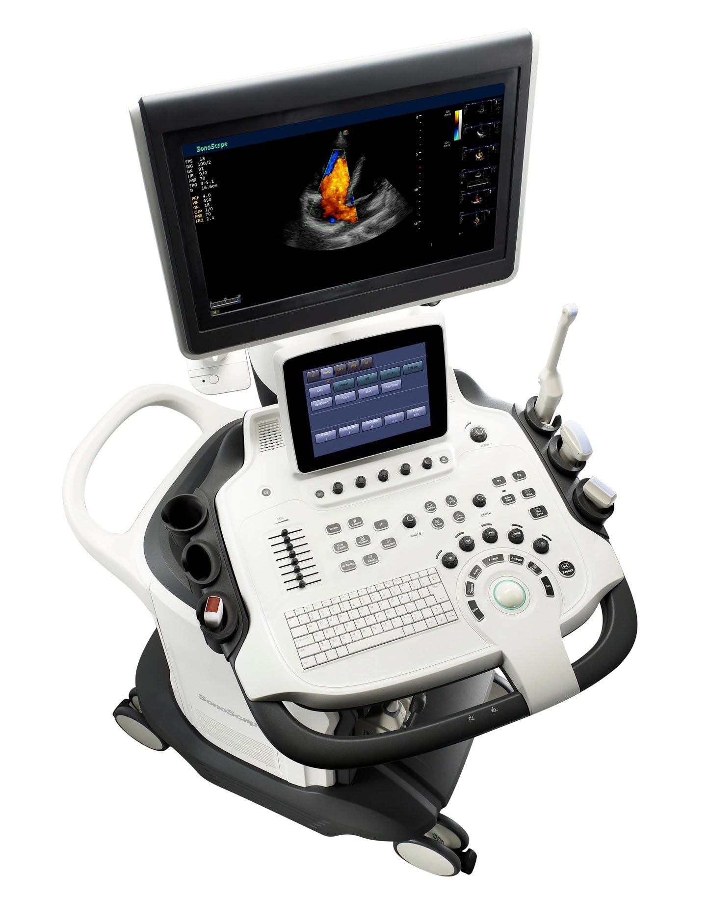 Smart Color Trolley Ultrasound machine, SonoScape S40 Doppler