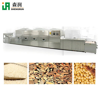 Maggots Conveyor Belt Microwave Tunnel Dryer