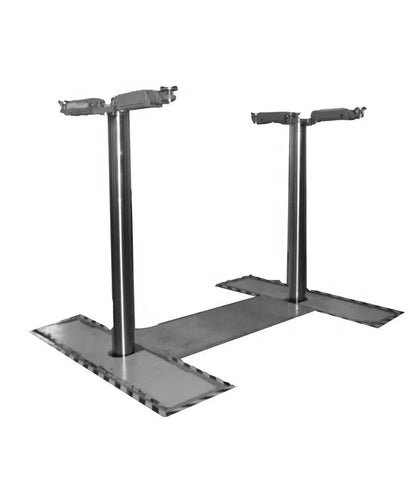 Floor clear hydraulic 2post inground car lift