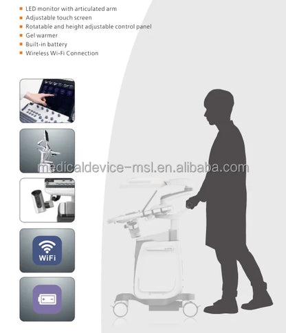 Sonoscape P50 ultrasound machine with color doppler echo detection