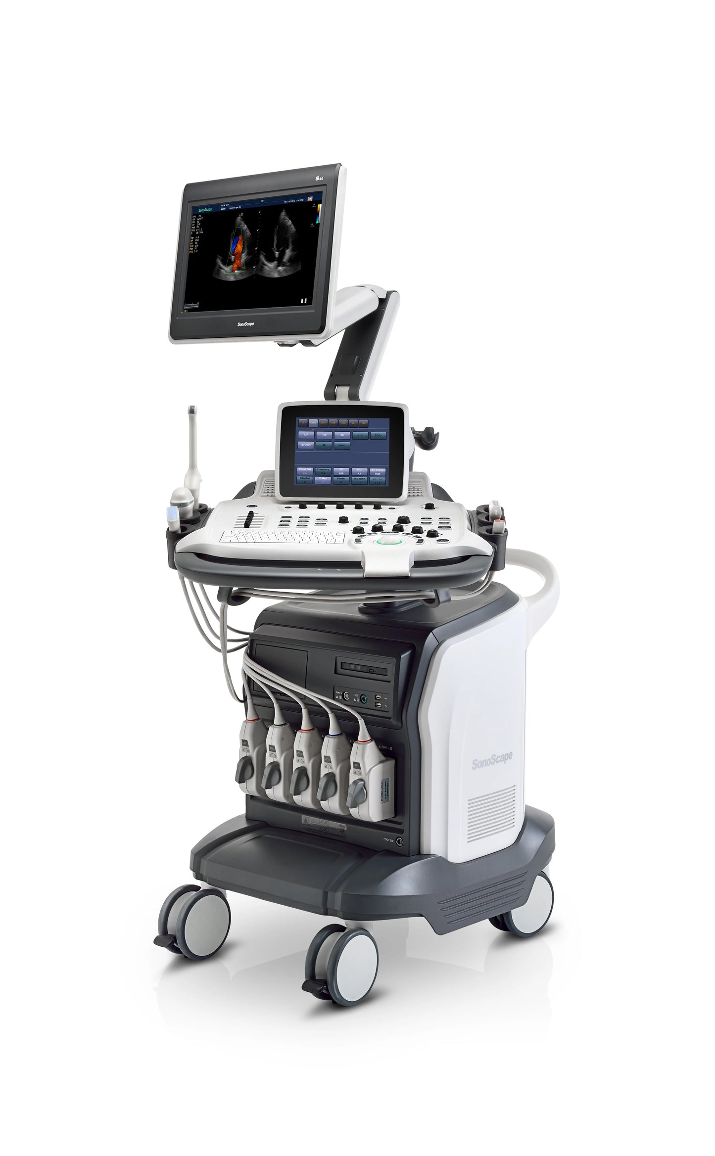 Smart Color Trolley Ultrasound machine, SonoScape S40 Doppler