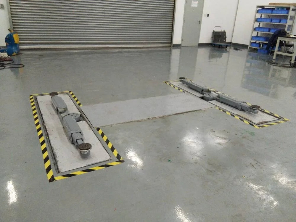 Floor clear hydraulic 2post inground car lift
