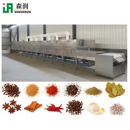 Maggots Conveyor Belt Microwave Tunnel Dryer