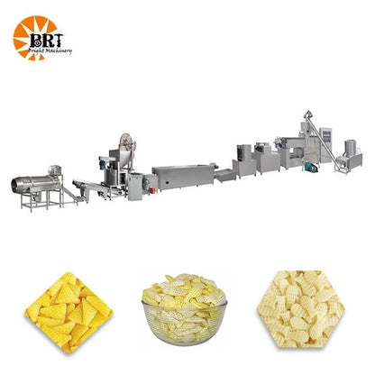 automatic 3d papad snacks pellet snack production line automatic pani puri making machine 3d pellet slanty foods extruder