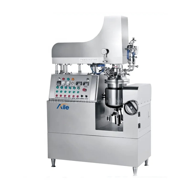 Aile 50L 100L 200L 300L 500L liquid foundation face cream vacuum making machine vacuum homogenizing mixer equipment