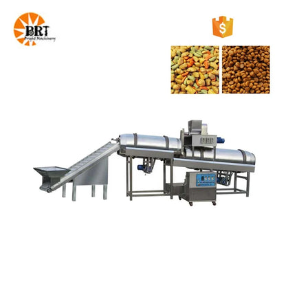 200 kg per hour dog food extruder machines automatic cat feed production line dry pet food making machinery