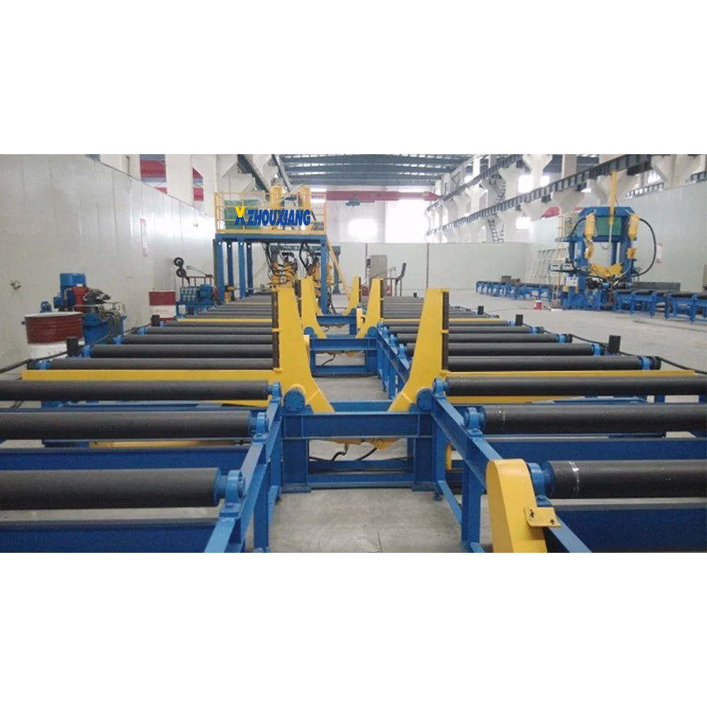Automatic Steel Structure Heavy Duty PEB Beam Fabrication Machine I H Beam Production Line