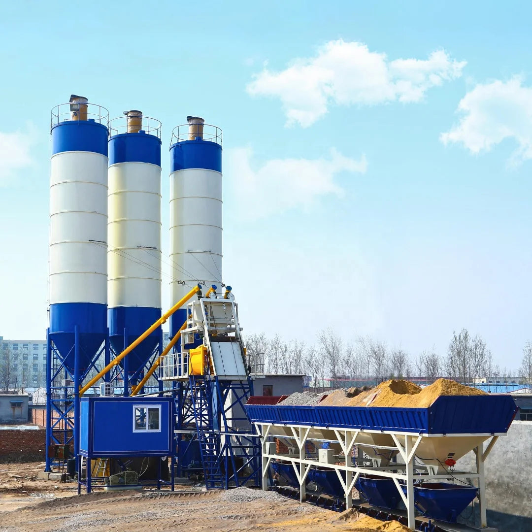 Fully automatic Capacity 25 30 50 60 100 120 180 cbm hr complete Ready mix Concrete Batching Mixing Plant system