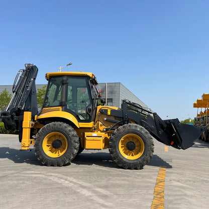 Shandong Factory Price High Quality Front Digger Loader 388 Model 4x4 Back Hoe Loader Excavator