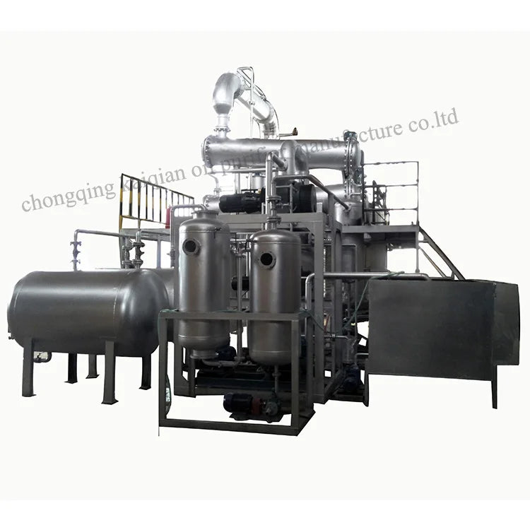 Continuous oil recycling plant waste black oil regeneration plant base oil distillation equipment
