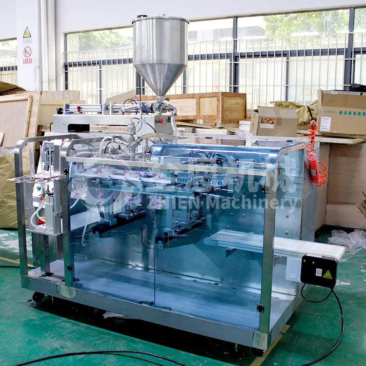 Automatic Liquid Stand Up Pouch Ketchup Doypack Packing Machine Sauce Filling Premade Bag Packaging Machine