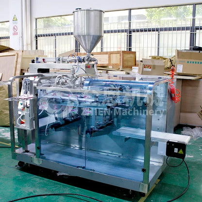 Automatic Liquid Stand Up Pouch Ketchup Doypack Packing Machine Sauce Filling Premade Bag Packaging Machine