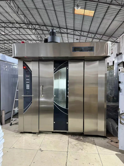 64 trays Large size industrial baking equipment bakery bread making machine 64 trays rotary oven