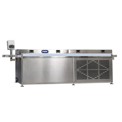 Good feedback Small Chocolate Coating Covering Mini Chocolate enrober Enrobing Machine Fan conveyor cooling tunnel