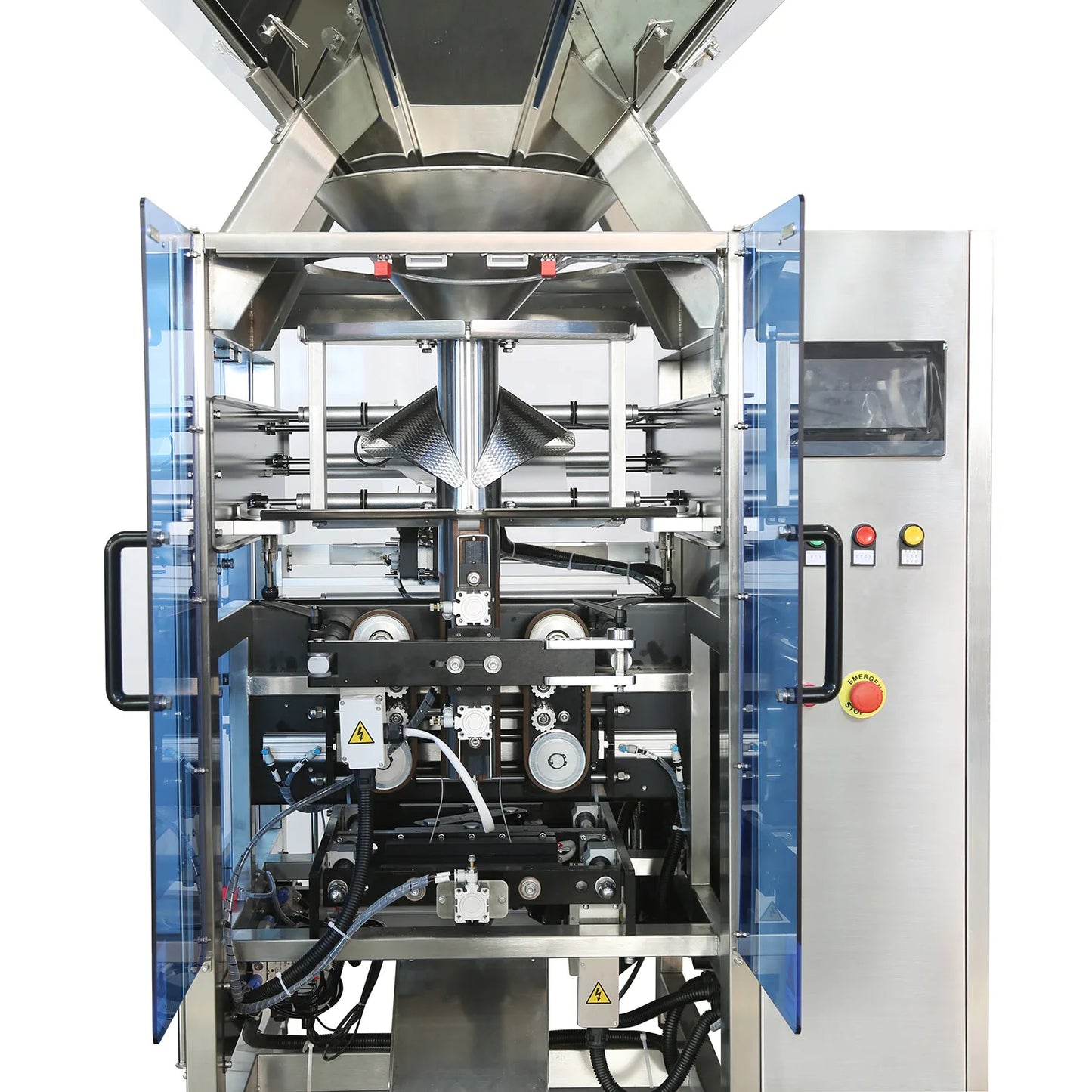 Multi head multi-function vffs form fill seal food pouch vertical automatic multihead weigher pasta packing packaging machine