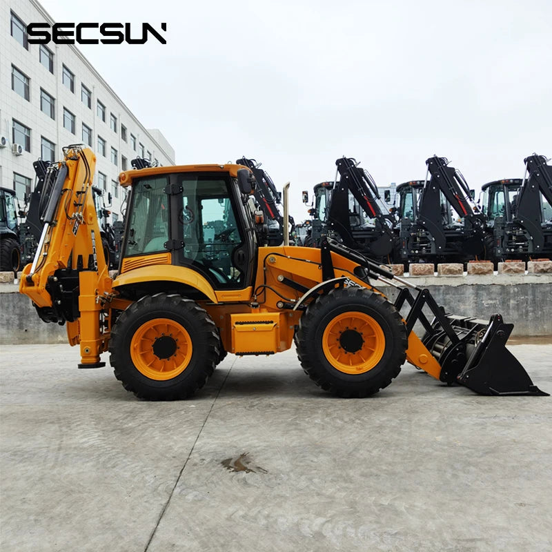 Hot sale compact 2.5 Ton Backhoe Excavator Loader 4x4 Wheel BLT388 388 Backhoe Loader with Price