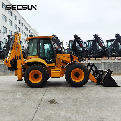 Hot sale compact 2.5 Ton Backhoe Excavator Loader 4x4 Wheel BLT388 388 Backhoe Loader with Price