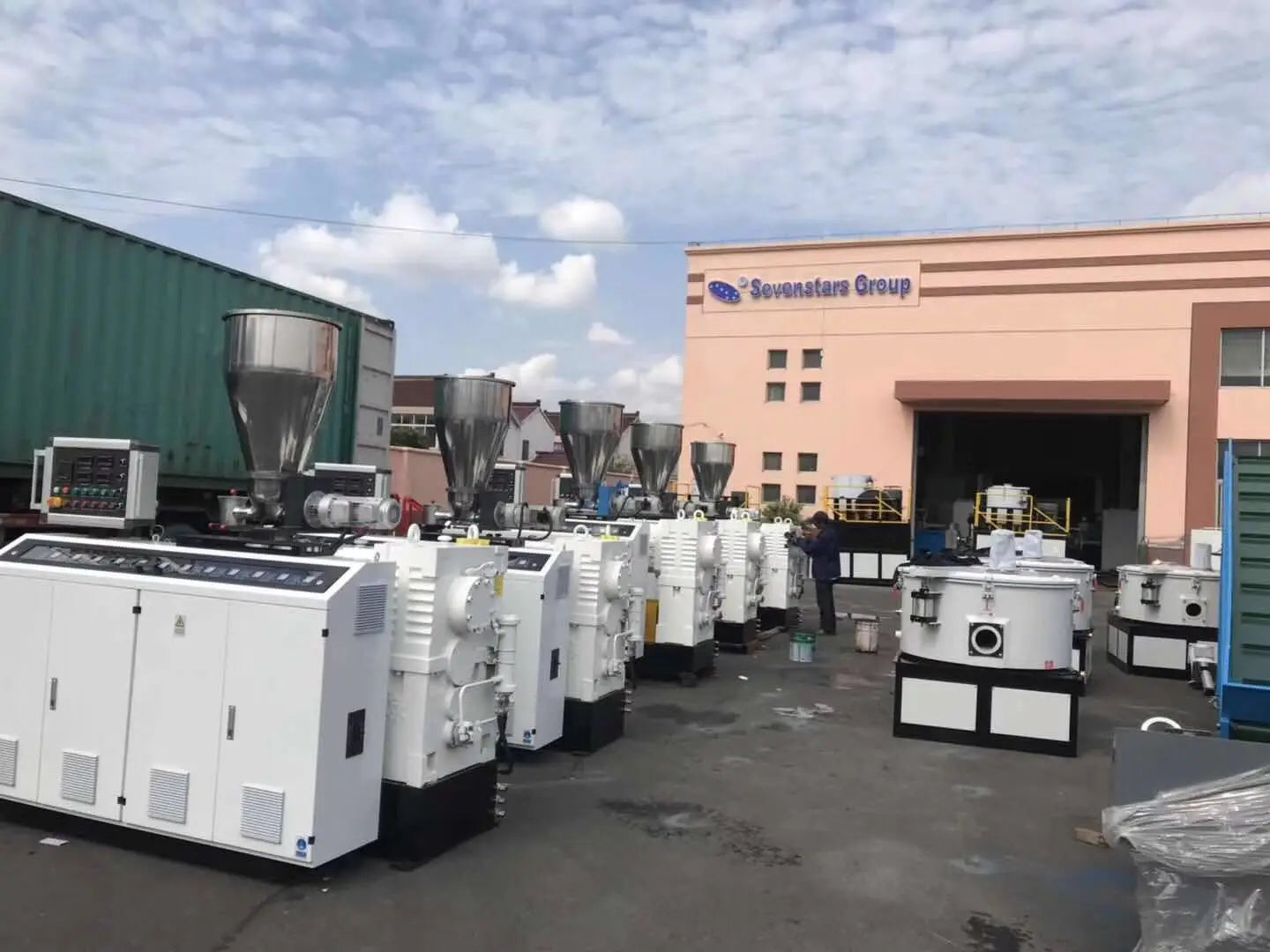 high quality SJSZ 45/51/55/65/80/92 double screw conical extruder