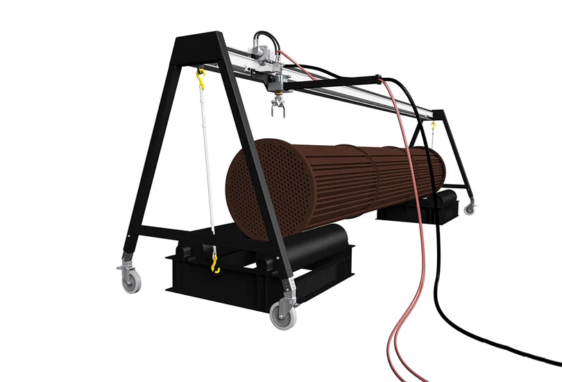 Ultra High Pressure Mechanical Water Heat Exchanger Tube Cleaning Equipment Machine, 40k PSI