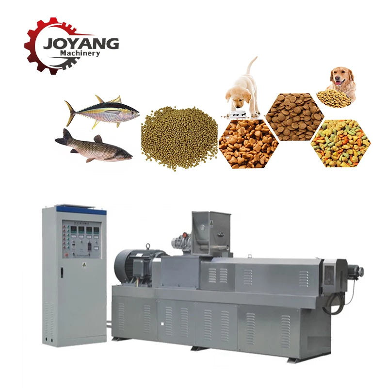 150-3000 kg/h Pets Food Processing Machine Plant Dog Dry Cat Food Extruding Machinery Line Extruders