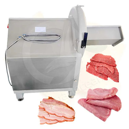 OCEAN Automatic Frozen Pork Belly Slice Machine Bacon Slicer Butcher Meat Steak Cut and Slice Machine