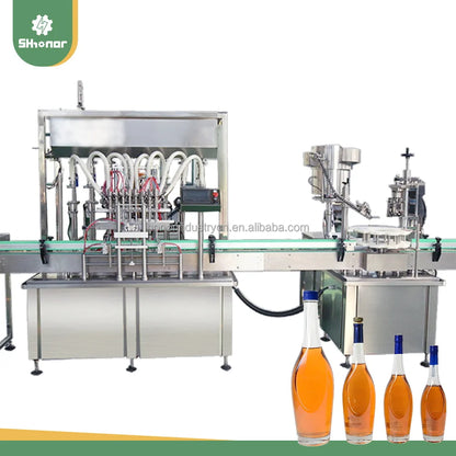 8 Nozzles bottle filling machine production line customized filling capping labeling machine