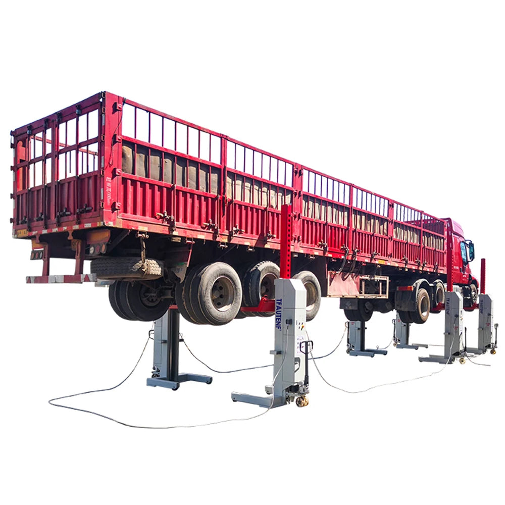 Wired heavy duty hydraulic mobile column lift bus lift columns lifting jack / truck lift / lifter for commercial vehicles