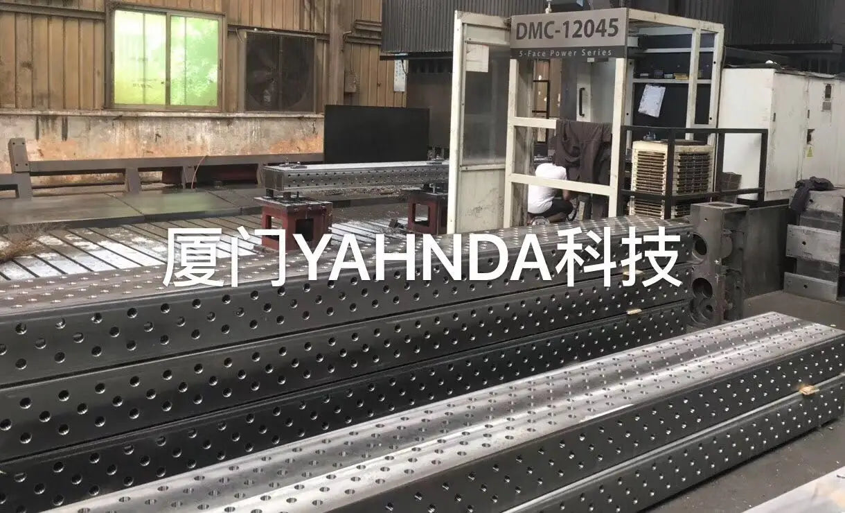 3D welding table with rail system for change position quickly as per welding needs