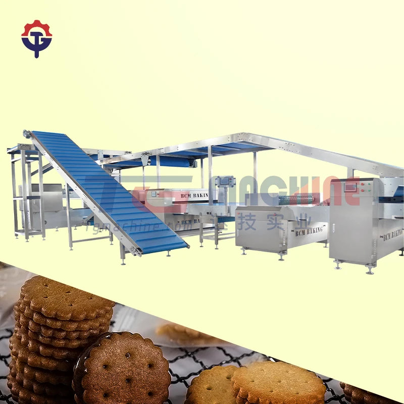 Automatic industrial bakery production line gas tunnel oven for bread biscuit cake cookie baking