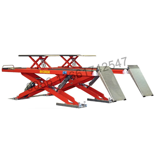 CORGHI ERCO XC5500 - ERCO XC4500 Electrohydraulic underbody double scissors type lift for tyre specialists car workshops