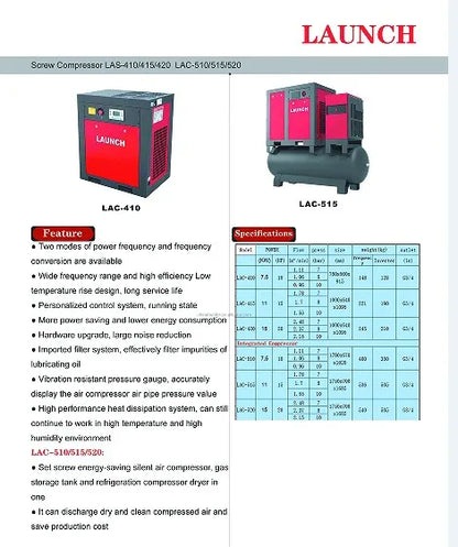 2022 Launch Solution-II standard Tire&maintenance equipment series for workshop repair maintain