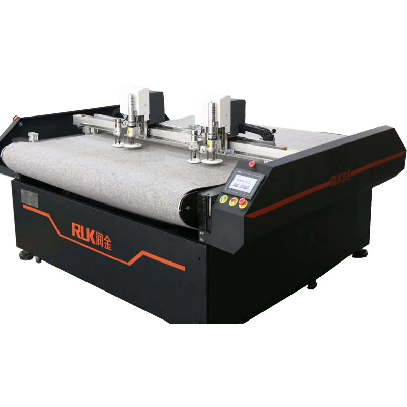 Ruk Pattern Label Pvc Cardboard Flat Bed Cutter Plotter Digital Automatic Flatbed Die Cutting Machine