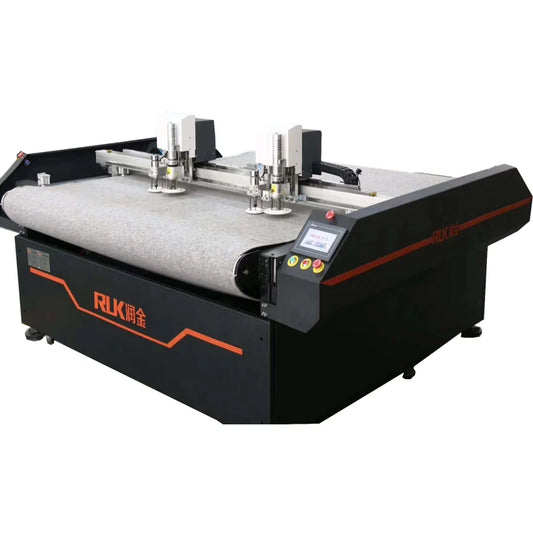Ruk Pattern Label Pvc Cardboard Flat Bed Cutter Plotter Digital Automatic Flatbed Die Cutting Machine