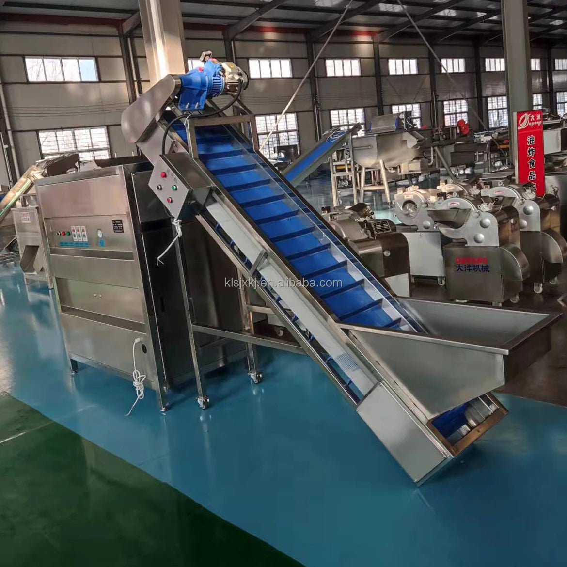 KLS  Onion Peeling and Cutting Machinery Efficient Onion Chopping and Mud Separating Machine for  Processing