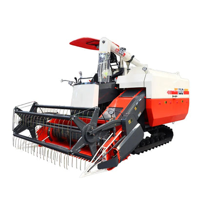 With powerful diesel engine kubota rice harvesting machine combine harvester