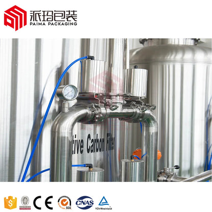 Large Speed 20000LPH Water Treatment System / RO Water Desalination Line / Well Water Treatment Equipment