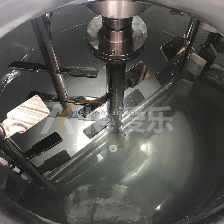 1000L emulsifying vacuum pot with oil and water pot can be customized to produce creams gels and skin care products
