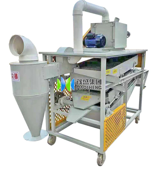 Combined Paddy Rice Beans Maize Wheat Impurity Gravity Separator  Rotary Vibrating Cleaner Combine Grain Cleaner