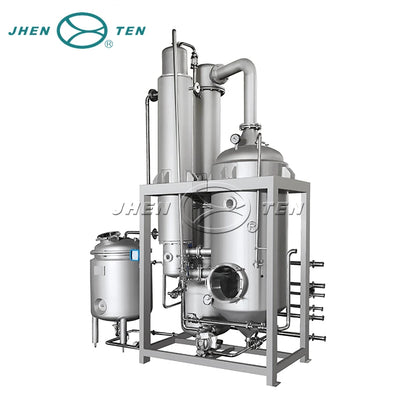 Stainless steel  oil evaporation equipment falling film vacuum concentrator evaporator