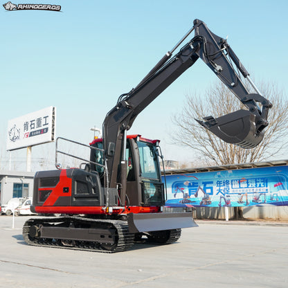 RHINOCEROS farm mini excavator 3.5TON 4TON 6TON 7TON 8TON EPA/Euro5 engine bagger crawler digger machine 6 ton excavator