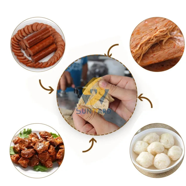 Artificial soya extruder machine vegan meat wet soya meat manufacturing plant soybean protein machines