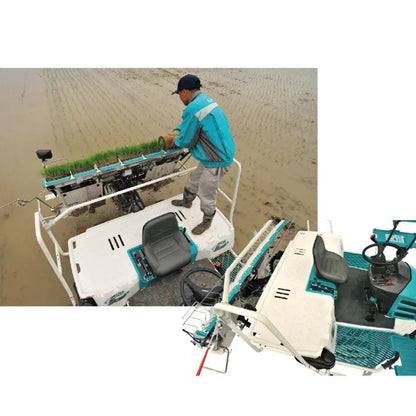 High performance riding paddy rice planting machine rice transplanter