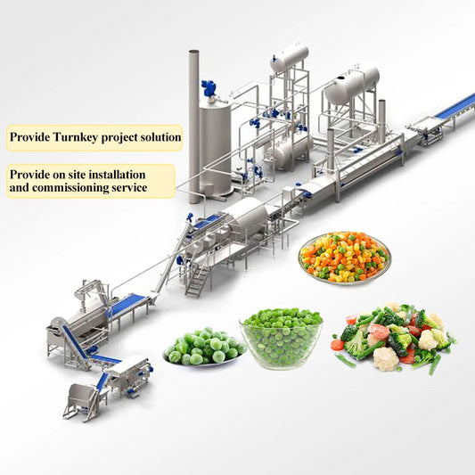 TCA full automatic industrial Cucumbers tomatoes leafy vegetable cutting machine production line