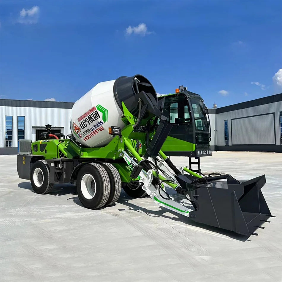 SQMG new mobile self loading concrete blender truck CE ISO  2.6 m3 4X4 self loading mixer truck on sale