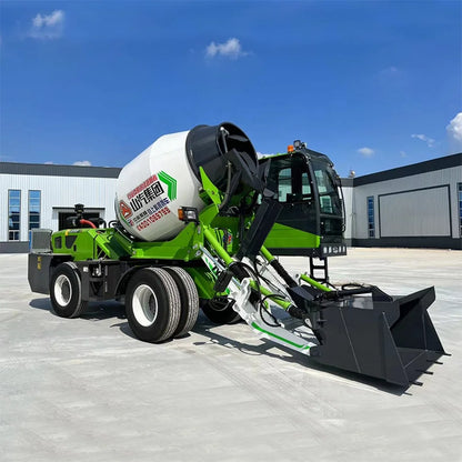 SQMG new mobile self loading concrete blender truck CE ISO  2.6 m3 4X4 self loading mixer truck on sale