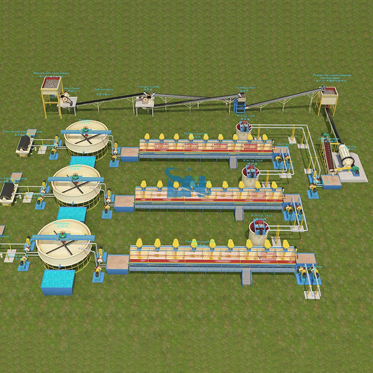 100TPH Complete Mineral Concentration Equipment Phosphorus Processing Plant