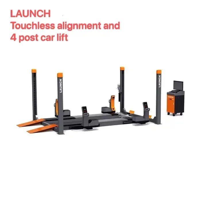 LAUNCH Touchless X-931Four wheel Wheel alignent & TLT455W Four post car lift