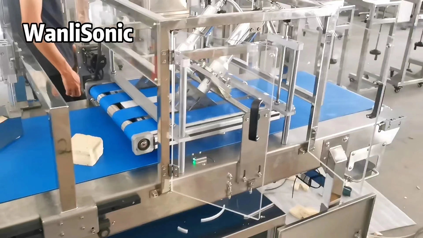 Automatic Ultrasonic sandwich two-row cutting machine cake cutting tools bread cutter